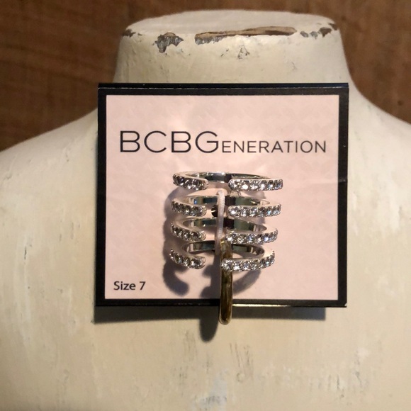 BCBGeneration Silver Ring, New - Picture 4 of 4
